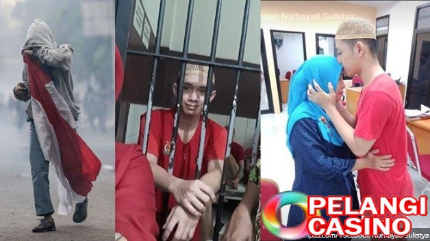 Pemuda Yang Viral Bawa Bendera Saat Demo Masih Ditahan